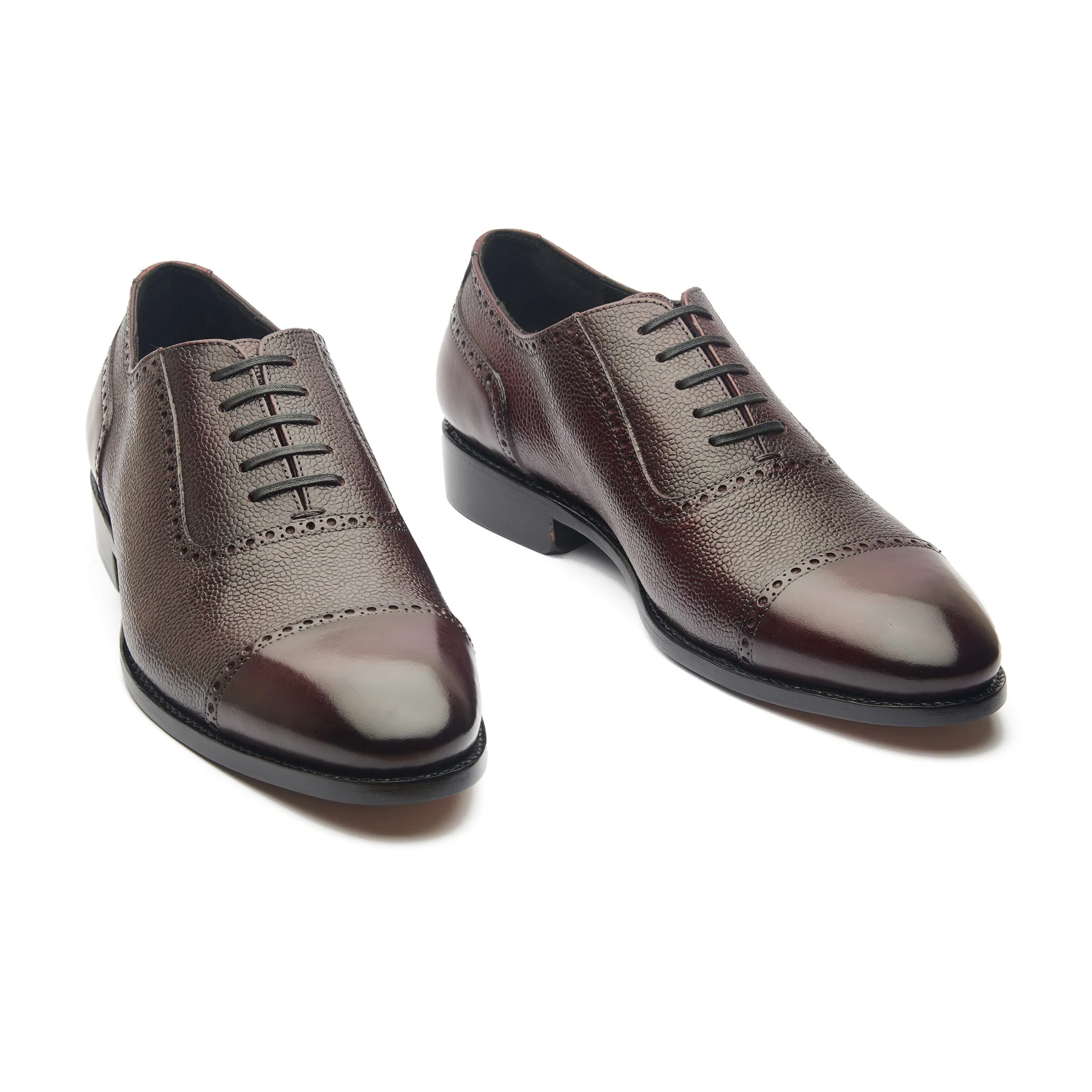 Huayra, Adelaide Oxford - Burgundy Pebble Grain | Hand Welted Contemporary Classics - Image 4